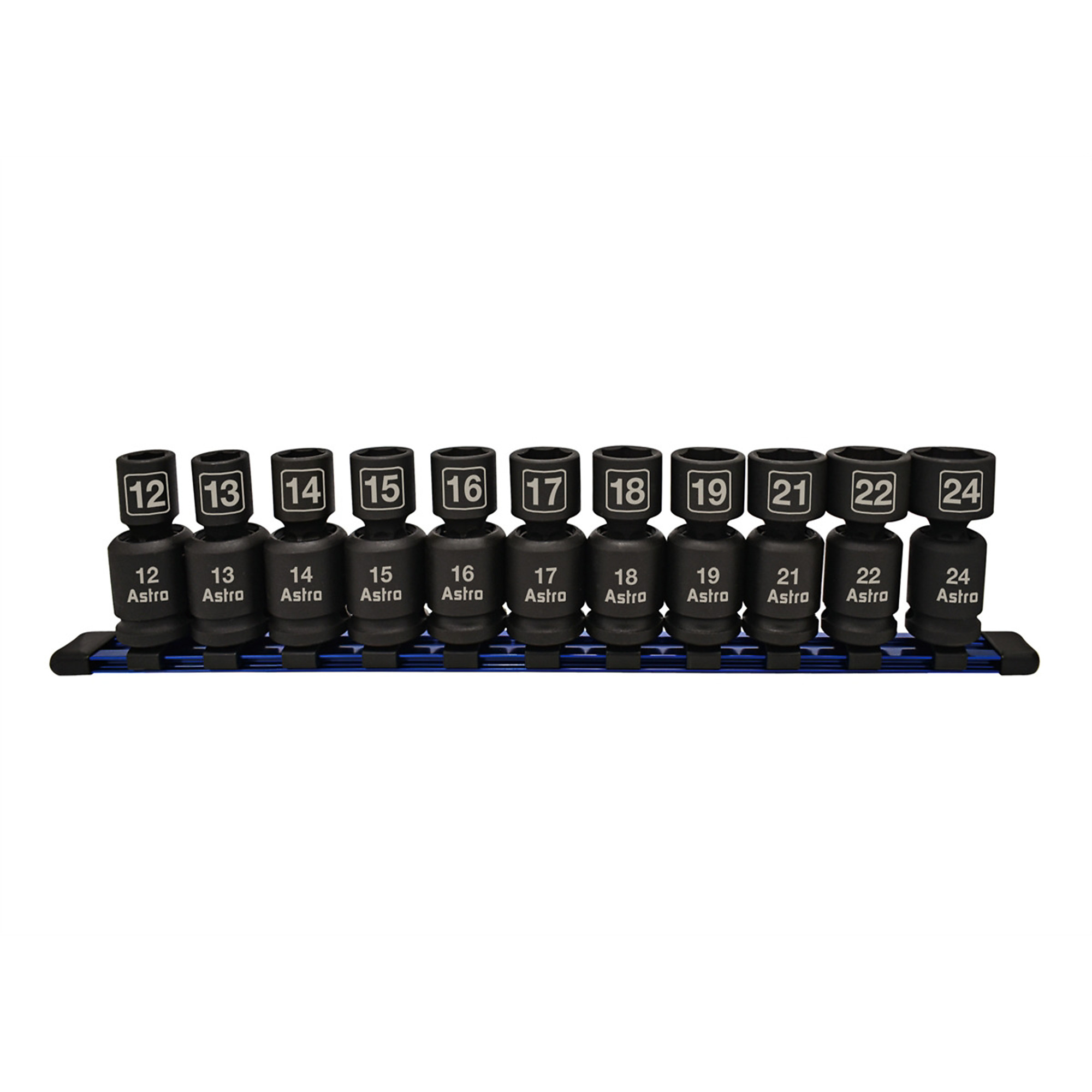 Astro Pneumatic 11pc 1/2" Dr Nano Pinless Universal Impact Sockets